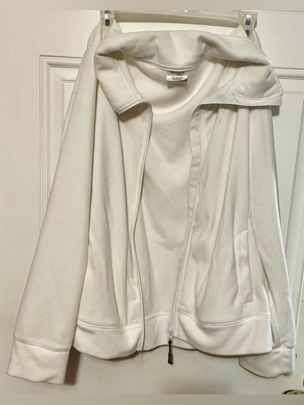 Women's White Fleece Jacket